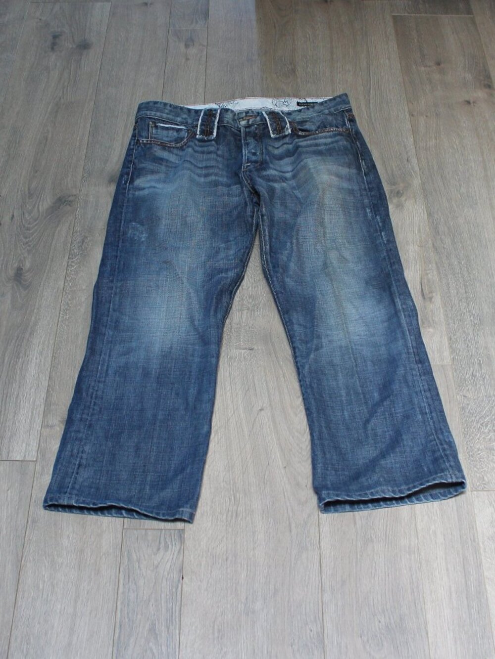 Vintage Made in USA Guess Premium 100% Cotton Jeans Size 34 Y2K